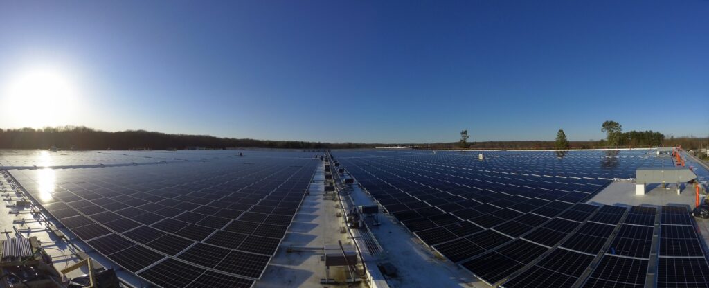 Solar installation in East Greenwich Rhode Island